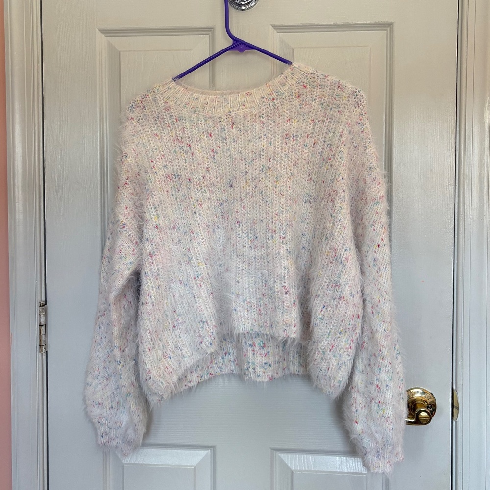 🤍 Forever 21 Confetti Knit Sweater | Size S
